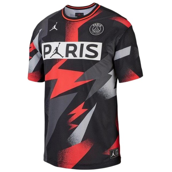 JORDAN Camiseta de Entrenamiento Paris Saint Germain 2019 2020 Negro Rojo